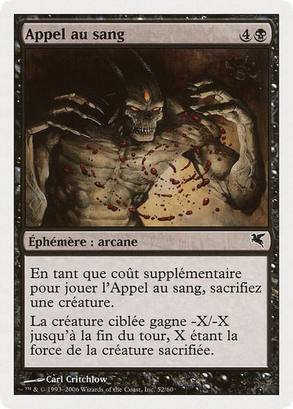 Call for Blood (French) - "Appel au sang", Magic Encyclopedia 2005 (Salvat/Hachette) F52