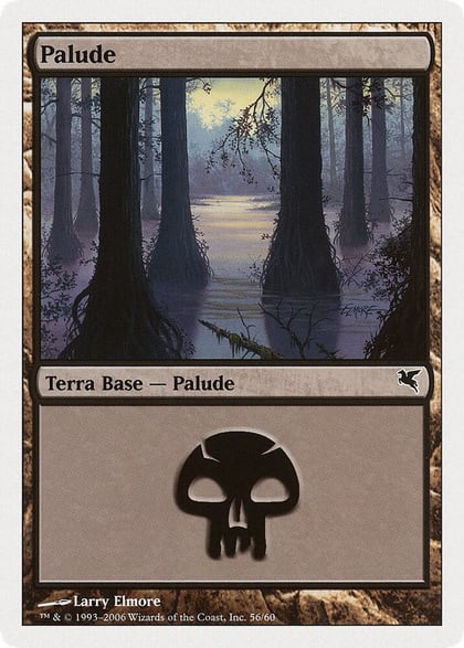 Swamp (Italian) - "Palide" (F56), Magic Encyclopedia 2005 (Salvat/Hachette) F56