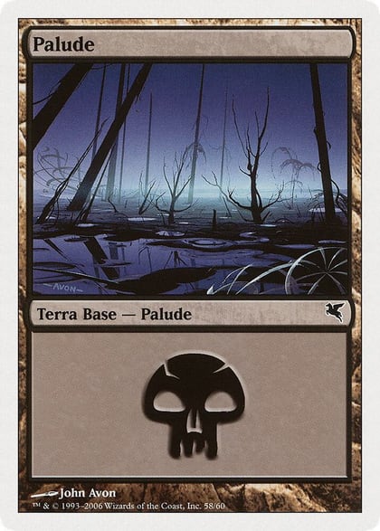 Swamp (Italian) - "Palide" (F58), Magic Encyclopedia 2005 (Salvat/Hachette) F58