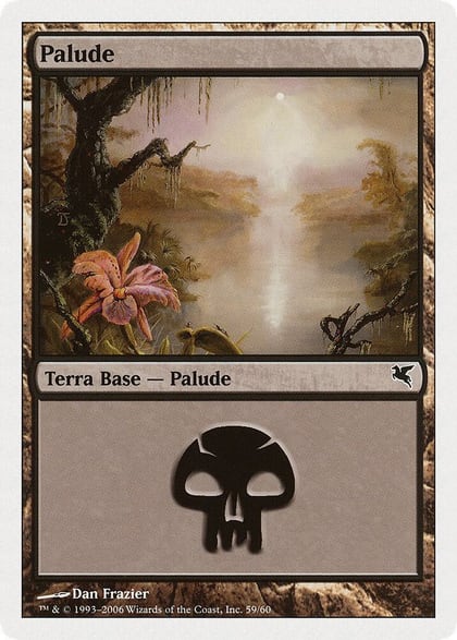 Swamp (Italian) - "Palide" (F59), Magic Encyclopedia 2005 (Salvat/Hachette) F59