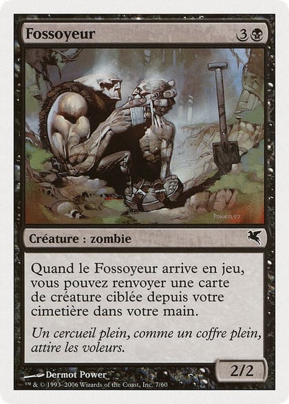 Gravedigger (French) - "Fossoyeur", Magic Encyclopedia 2005 (Salvat/Hachette) F7