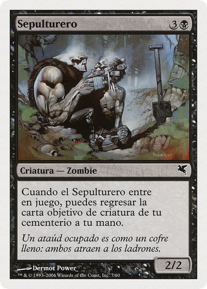 Gravedigger (Spanish) - "Sepulturero", Magic Encyclopedia 2005 (Salvat/Hachette) F7