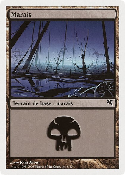 Swamp (French) - "Marais" (F9), Magic Encyclopedia 2005 (Salvat/Hachette) F9