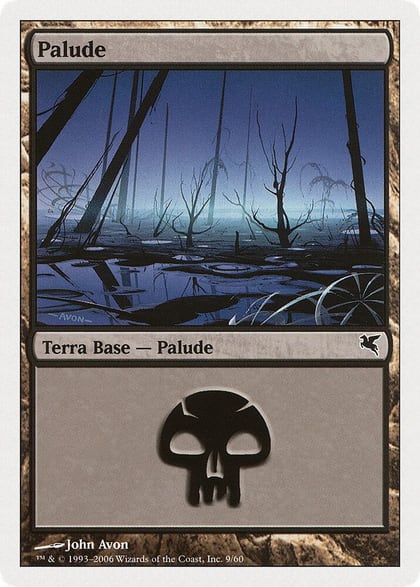 Swamp (Italian) - "Palide" (F9), Magic Encyclopedia 2005 (Salvat/Hachette) F9