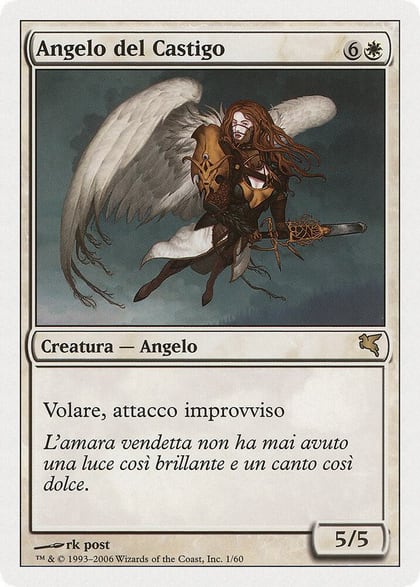 Angel of Retribution (Italian) - "Angelo del Castigo", Magic Encyclopedia 2005 (Salvat/Hachette) G1