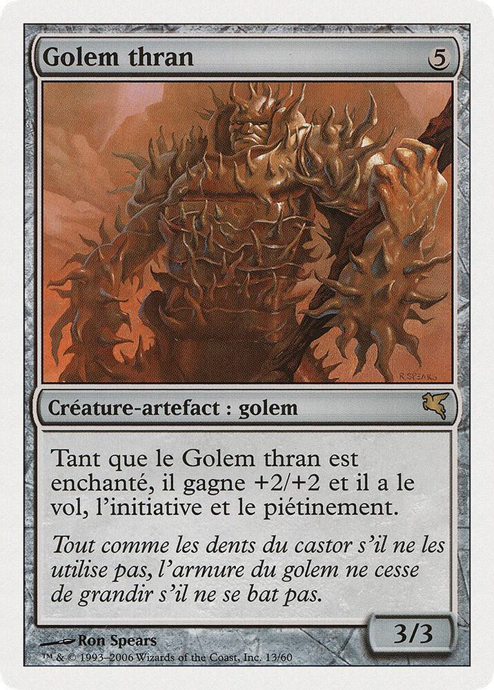 Thran Golem (French) - "Golem thran", Magic Encyclopedia 2005 (Salvat/Hachette) G13