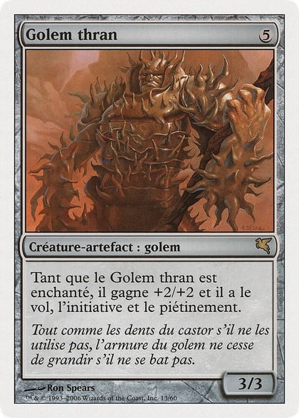 Thran Golem (French) - "Golem thran", Magic Encyclopedia 2005 (Salvat/Hachette) G13