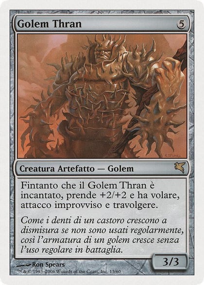 Thran Golem (Italian) - "Golem Thran", Magic Encyclopedia 2005 (Salvat/Hachette) G13