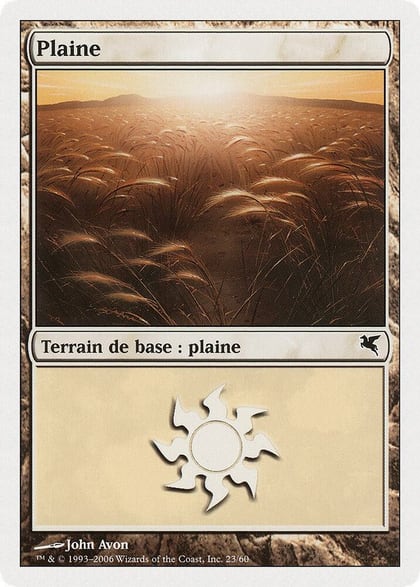 Plains (French) - "Plaine" (G23), Magic Encyclopedia 2005 (Salvat/Hachette) G23