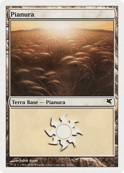 Plains (Italian) - "Pianura" (G23), Magic Encyclopedia 2005 (Salvat/Hachette) G23
