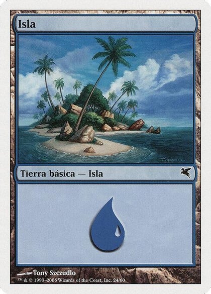 Island (Spanish) - "Isla" (G24), Magic Encyclopedia 2005 (Salvat/Hachette) G24