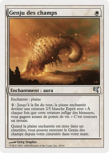 Genju of the Fields (French) - "Genju des champs", Magic Encyclopedia 2005 (Salvat/Hachette) G28