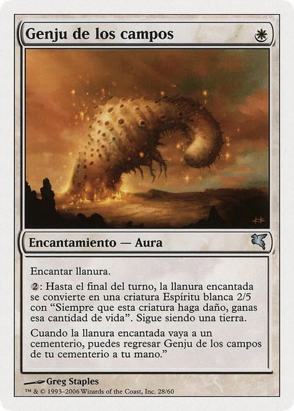 Genju of the Fields (Spanish) - "Genju de los campos", Magic Encyclopedia 2005 (Salvat/Hachette) G28