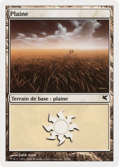 Plains (French) - "Plaine" (G33), Magic Encyclopedia 2005 (Salvat/Hachette) G33