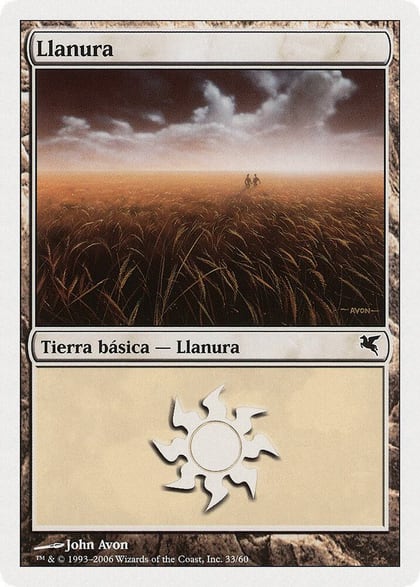 Plains (Spanish) - "Llanura" (G33), Magic Encyclopedia 2005 (Salvat/Hachette) G33