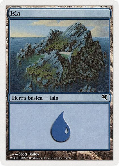 Island (Spanish) - "Isla" (G35), Magic Encyclopedia 2005 (Salvat/Hachette) G35