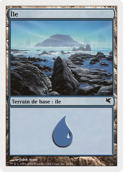 Island (French) - "Ile" (G36), Magic Encyclopedia 2005 (Salvat/Hachette) G36