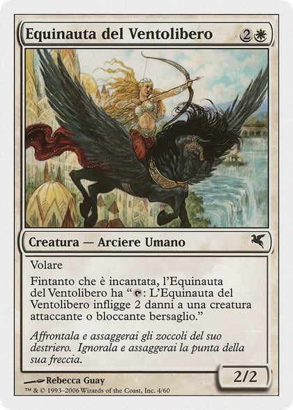 Freewind Equenaut (Italian) - "Equinauta del Ventolibero", Magic Encyclopedia 2005 (Salvat/Hachette) G4