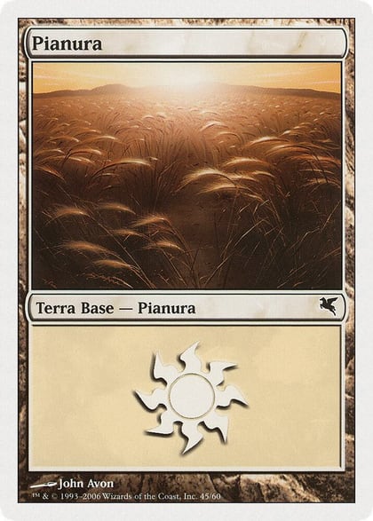 Plains (Italian) - "Pianura" (G45), Magic Encyclopedia 2005 (Salvat/Hachette) G45