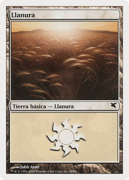 Plains (Spanish) - "Llanura" (G45), Magic Encyclopedia 2005 (Salvat/Hachette) G45