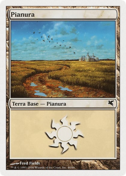 Plains (Italian) - "Pianura" (G46), Magic Encyclopedia 2005 (Salvat/Hachette) G46