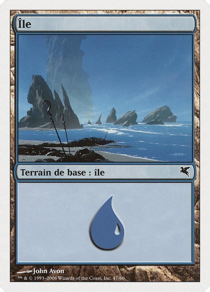 Island (French) - "Ile" (G47), Magic Encyclopedia 2005 (Salvat/Hachette) G47