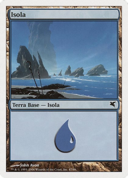 Island (Italian) - "Isola" (G47), Magic Encyclopedia 2005 (Salvat/Hachette) G47