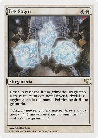 Three Dreams (Italian) - "Tre Sogni", Magic Encyclopedia 2005 (Salvat/Hachette) G49