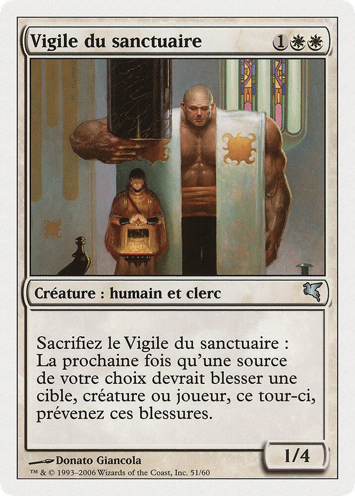 Sanctum Guardian (French) - "Vigile du sanctuaire", Magic Encyclopedia 2005 (Salvat/Hachette) G51