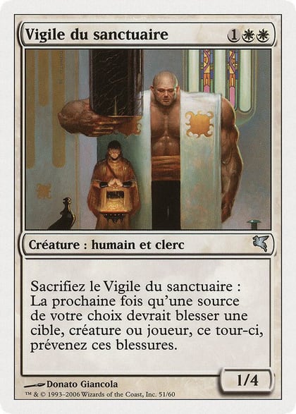 Sanctum Guardian (French) - "Vigile du sanctuaire", Magic Encyclopedia 2005 (Salvat/Hachette) G51