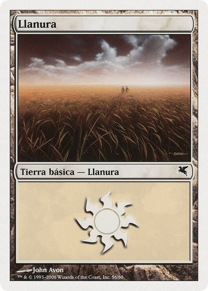 Plains (Spanish) - "Llanura" (G56), Magic Encyclopedia 2005 (Salvat/Hachette) G56