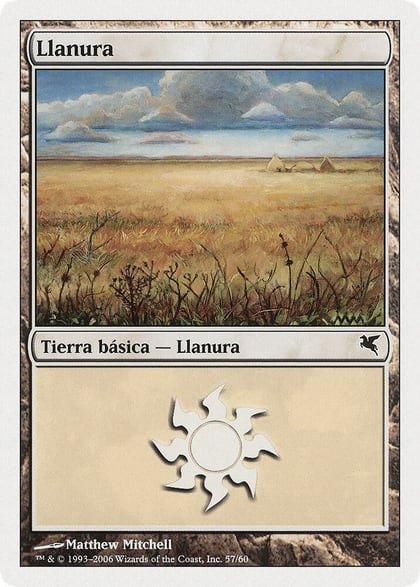 Plains (Spanish) - "Llanura" (G57), Magic Encyclopedia 2005 (Salvat/Hachette) G57