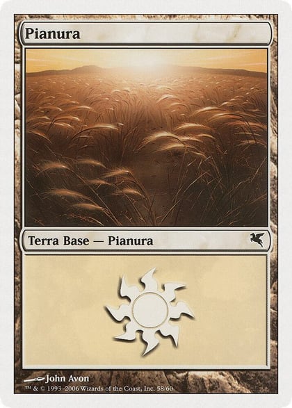 Plains (Italian) - "Pianura" (G58), Magic Encyclopedia 2005 (Salvat/Hachette) G58