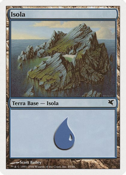Island (Italian) - "Isola" (G59), Magic Encyclopedia 2005 (Salvat/Hachette) G59