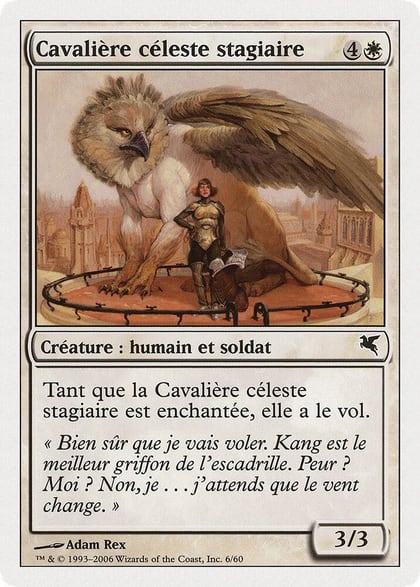 Skyrider Trainee (French) - "Cavalière céleste stagiaire", Magic Encyclopedia 2005 (Salvat/Hachette) G6