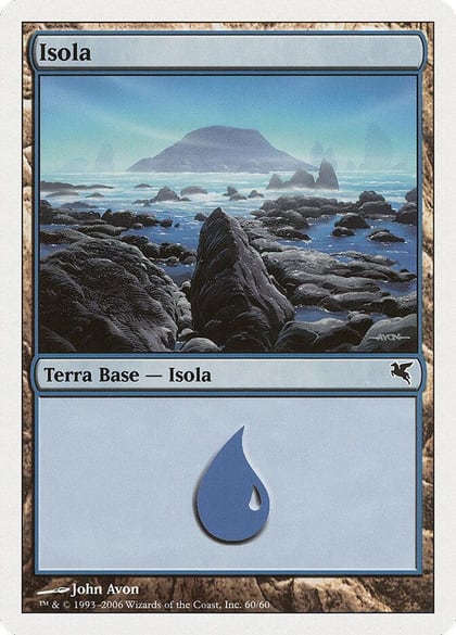 Island (Italian) - "Isola" (G60), Magic Encyclopedia 2005 (Salvat/Hachette) G60