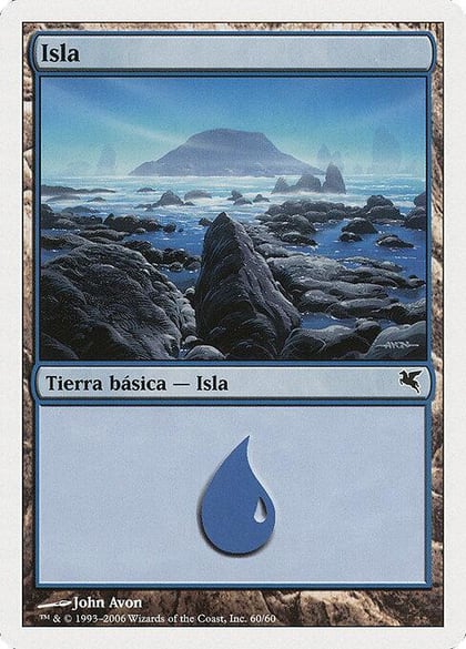 Island (Spanish) - "Isla" (G60), Magic Encyclopedia 2005 (Salvat/Hachette) G60