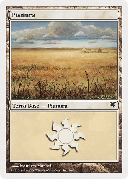 Plains (Italian) - "Pianura" (G9), Magic Encyclopedia 2005 (Salvat/Hachette) G9