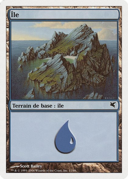 Island (French) - "Ile" (H11), Magic Encyclopedia 2005 (Salvat/Hachette) H11