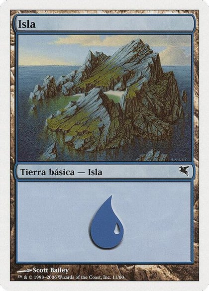 Island (Spanish) - "Isla" (H11), Magic Encyclopedia 2005 (Salvat/Hachette) H11