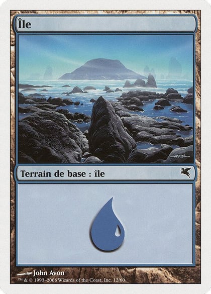 Island (French) - "Ile" (H12), Magic Encyclopedia 2005 (Salvat/Hachette) H12