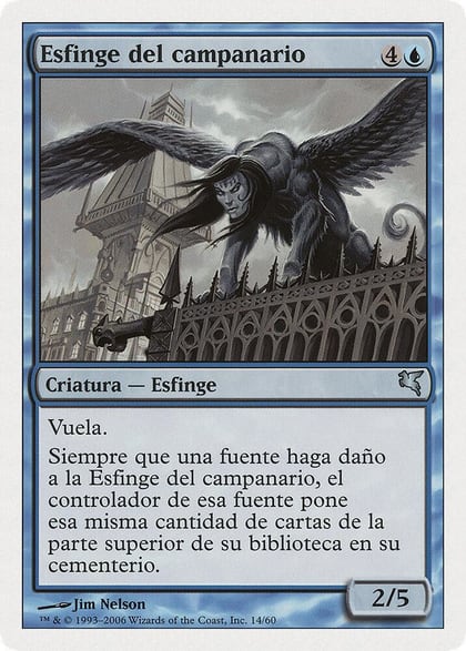 Belltower Sphinx (Spanish) - "Esfinge del campanario", Magic Encyclopedia 2005 (Salvat/Hachette) H14