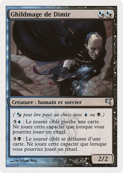 Dimir Guildmage (French) - "Ghildmage de Dimir", Magic Encyclopedia 2005 (Salvat/Hachette) H15