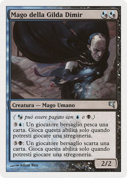 Dimir Guildmage (Italian) - "Mago della Gilda Dimir", Magic Encyclopedia 2005 (Salvat/Hachette) H15