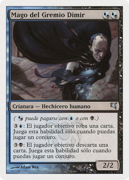 Dimir Guildmage (Spanish) - "Mago del Gremio Dimir", Magic Encyclopedia 2005 (Salvat/Hachette) H15