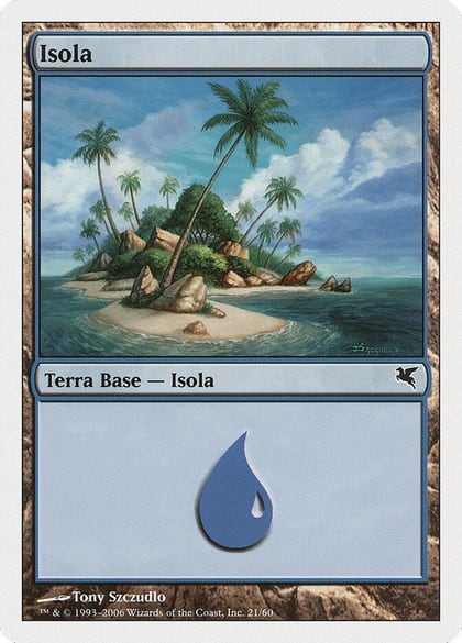Island (Italian) - "Isola" (H21), Magic Encyclopedia 2005 (Salvat/Hachette) H21