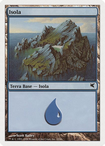 Island (Italian) - "Isola" (H22), Magic Encyclopedia 2005 (Salvat/Hachette) H22