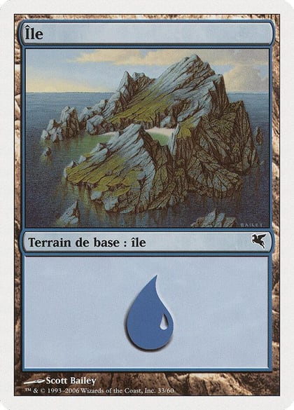 Island (French) - "Ile" (H33), Magic Encyclopedia 2005 (Salvat/Hachette) H33