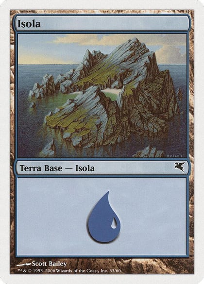 Island (Italian) - "Isola" (H33), Magic Encyclopedia 2005 (Salvat/Hachette) H33