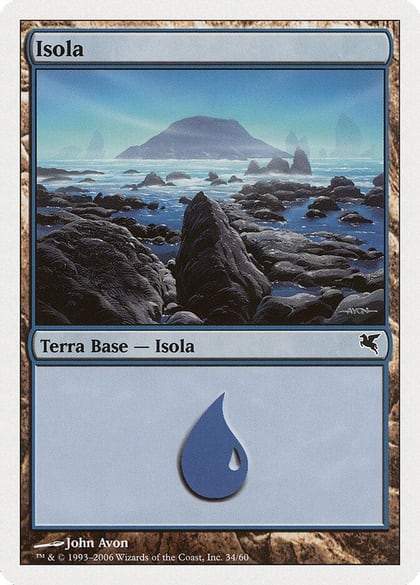 Island (Italian) - "Isola" (H34), Magic Encyclopedia 2005 (Salvat/Hachette) H34